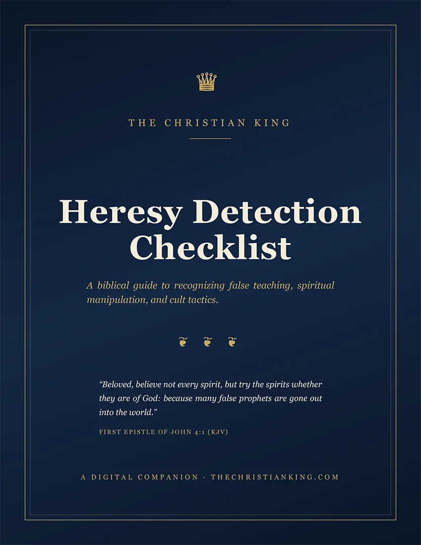 The Heresy Detection Checklist — free guide cover